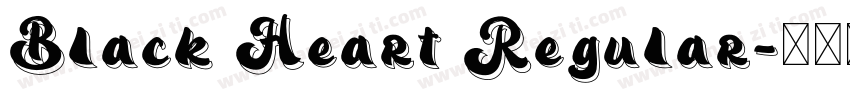 Black Heart Regular字体转换